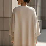 Elegant and Stylish Knitted Pullover Poncho for Women – Long Oversized and Soft Pullover