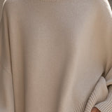 Elegant and Stylish Knitted Pullover Poncho for Women – Long Oversized and Soft Pullover