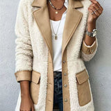 Women's Patchwork Denim Cardigan - Warm and Unique