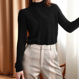 Basic women's high-neck sweater - Soft and essential