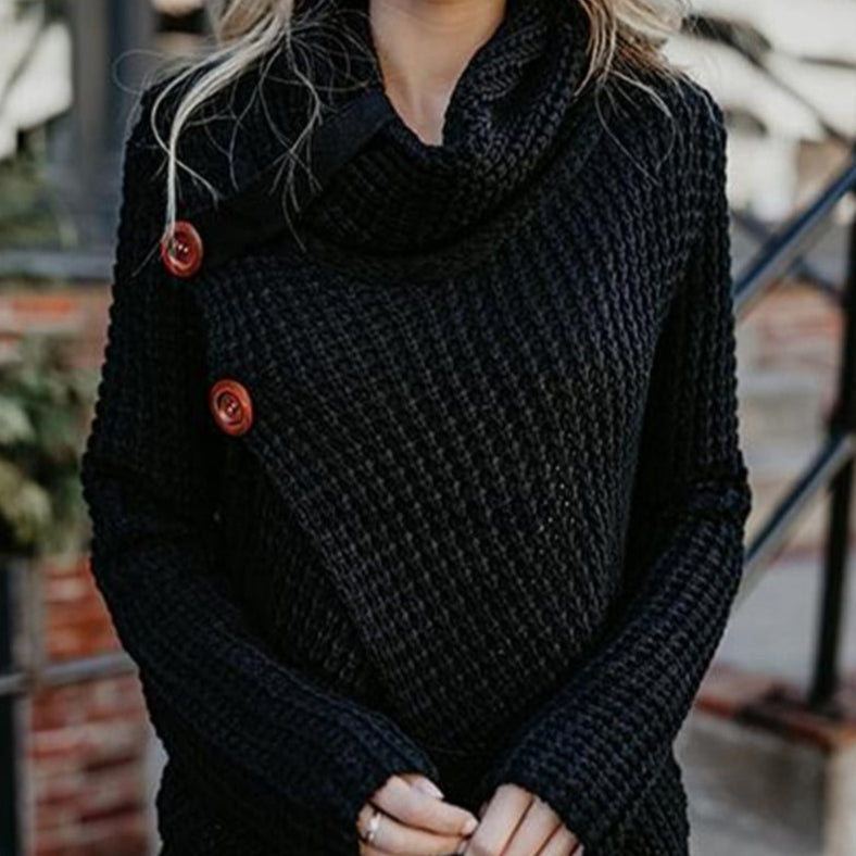 Thick women's turtleneck jumper - Warm and comfortable