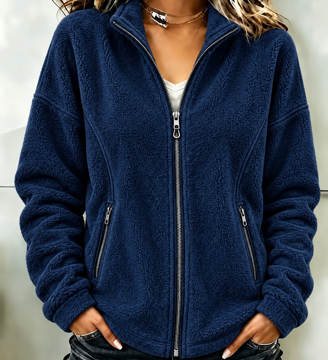 Women's Long Sleeve Soft Cut Cardigan - Flowing and Elegant