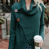 Thick women's turtleneck jumper - Warm and comfortable