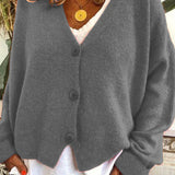 Casual and Elegant Women's Cardigan - Warm Knitwear for Everyday