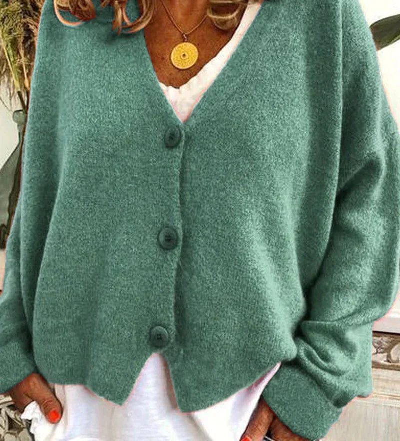 Casual and Elegant Women's Cardigan - Warm Knitwear for Everyday