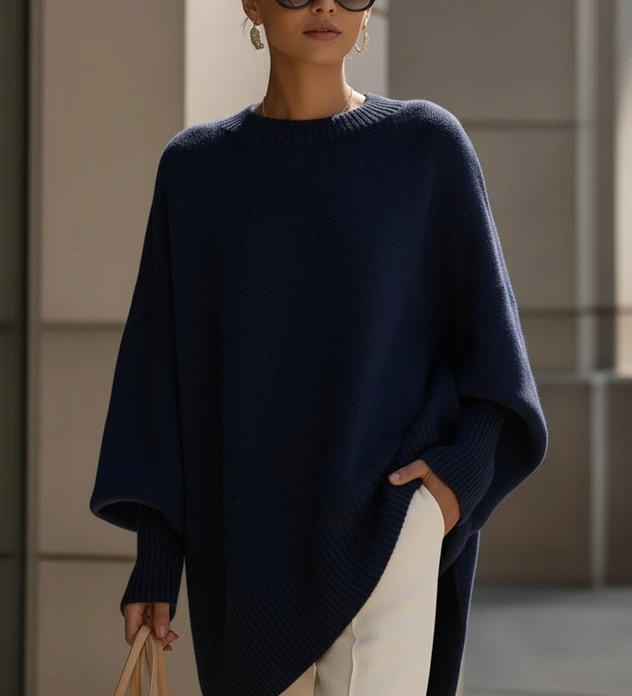 Ludovica | Oversized Jumper with Wide Neck