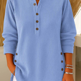 Nives | Henley Tunic with Buttons