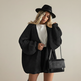 Oversized women's knit cardigan - Soft and relaxed