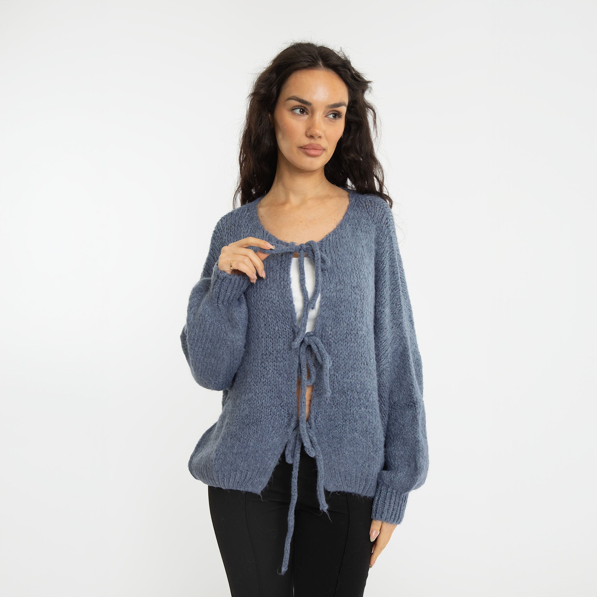 Oversized Cardigan with Ties