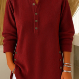 Nives | Henley Tunic with Buttons