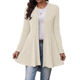 Women's Striped Brushed Cardigan – Soft, Comfortable, and Casual, Perfect for Everyday Wear