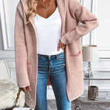 Long Women's Cardigan with Pockets - Stylish and Soft