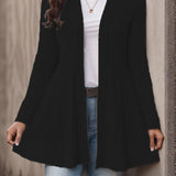 Women's Striped Brushed Cardigan – Soft, Comfortable, and Casual, Perfect for Everyday Wear
