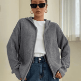Women's Knit Zip-Up Hoodie