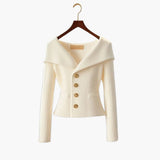 Short and Stylish Women's Ribbed Gilet - Comfortable Knitted Cardigan with Buttons
