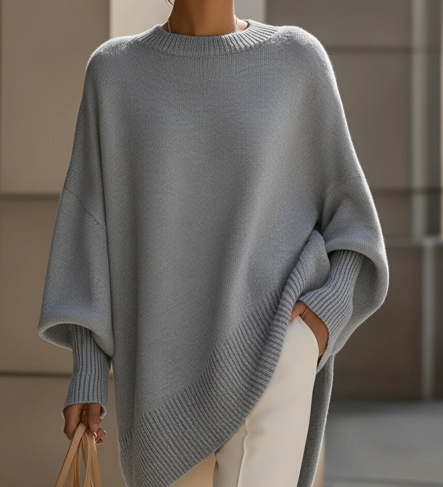 Ludovica | Oversized Jumper with Wide Neck