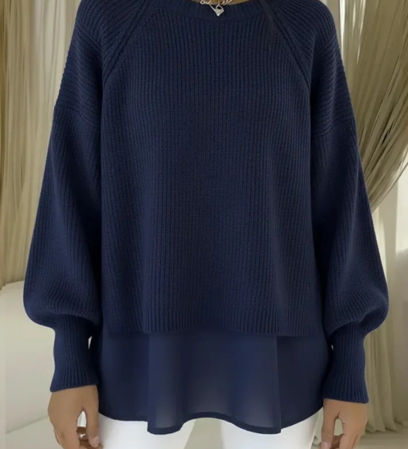Women's two-piece-effect sweater – Chic and comfortable