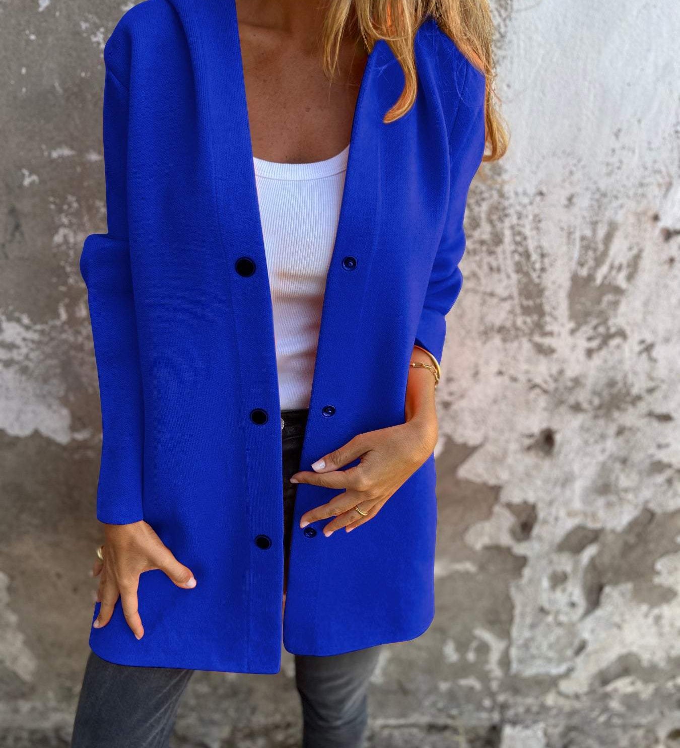 Casual Women's Hooded Button Cardigan - Comfort and Style