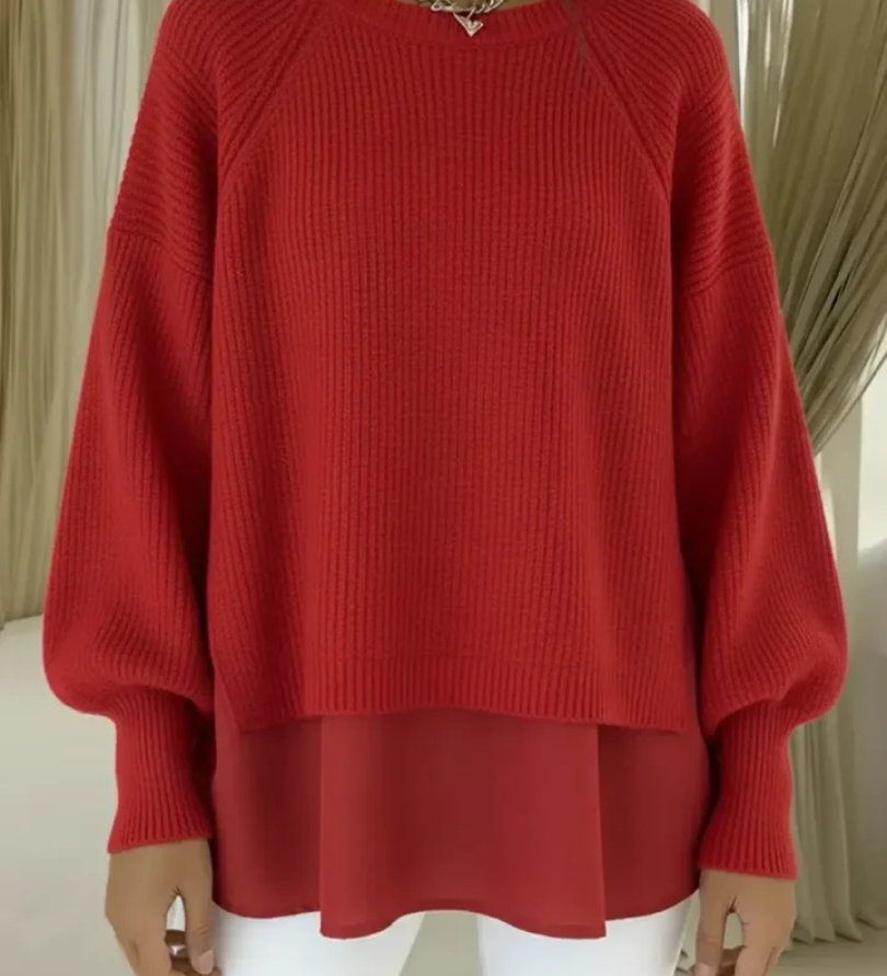 Women's two-piece-effect sweater – Chic and comfortable