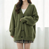 Women's Korean-style knit cardigan - Soft and trendy