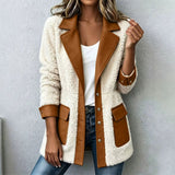Women's Patchwork Denim Cardigan - Warm and Unique