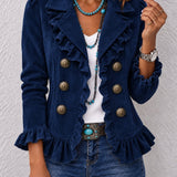 Women's Long Sleeve Button Cardigan - Soft and Colourful