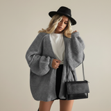 Oversized women's knit cardigan - Soft and relaxed