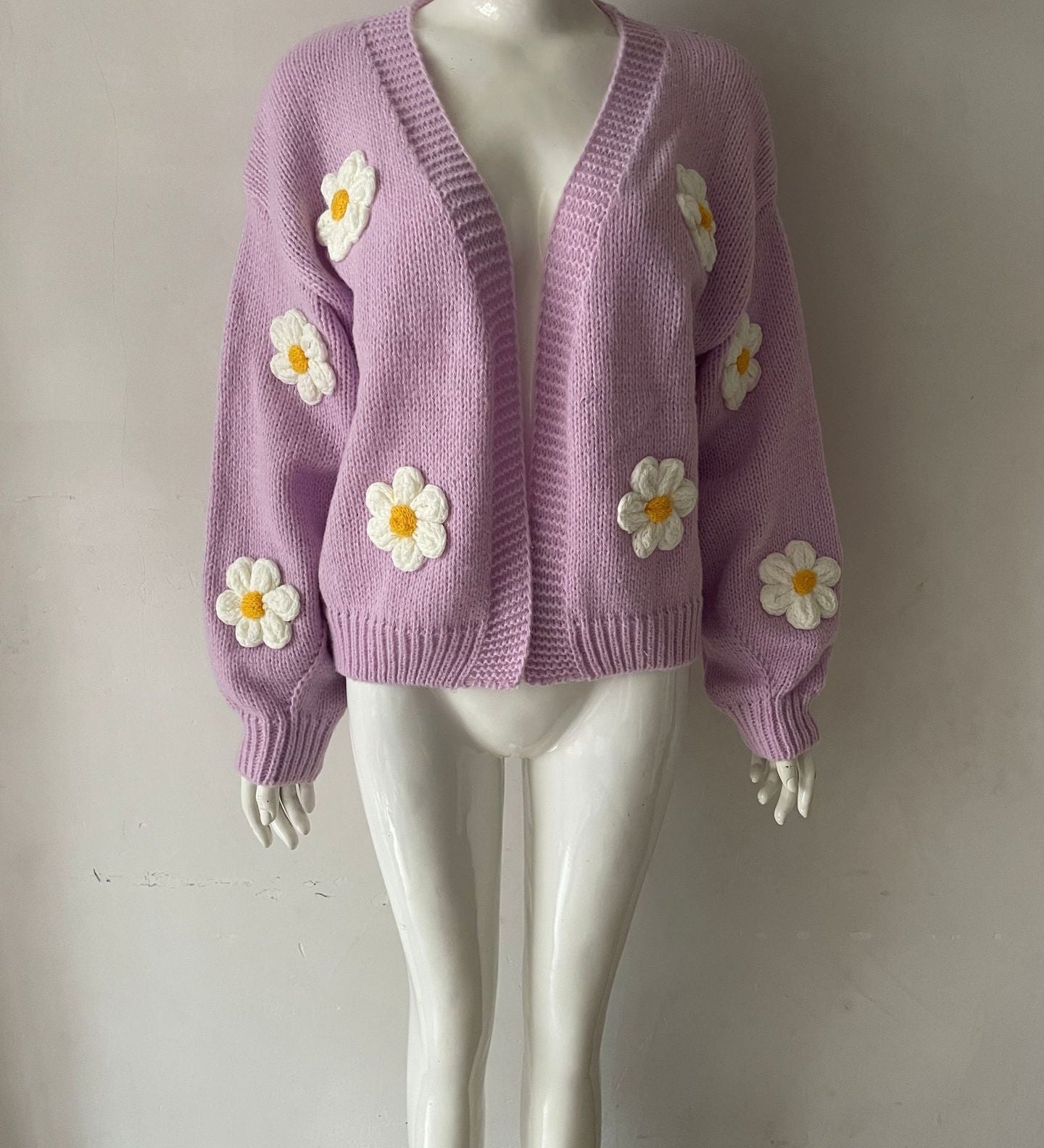 Loose-knit women's cardigan - Soft and colourful