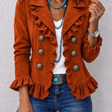 Women's Long Sleeve Button Cardigan - Soft and Colourful