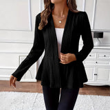 Women's One-Button Solid Knit Cardigan – A Comfortable and Elegant Design, Ideal for Everyday Layering