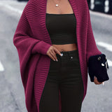 Oversized Women's Knit Gilet – Soft Casual Layering Style
