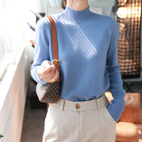 Basic women's high-neck sweater - Soft and essential