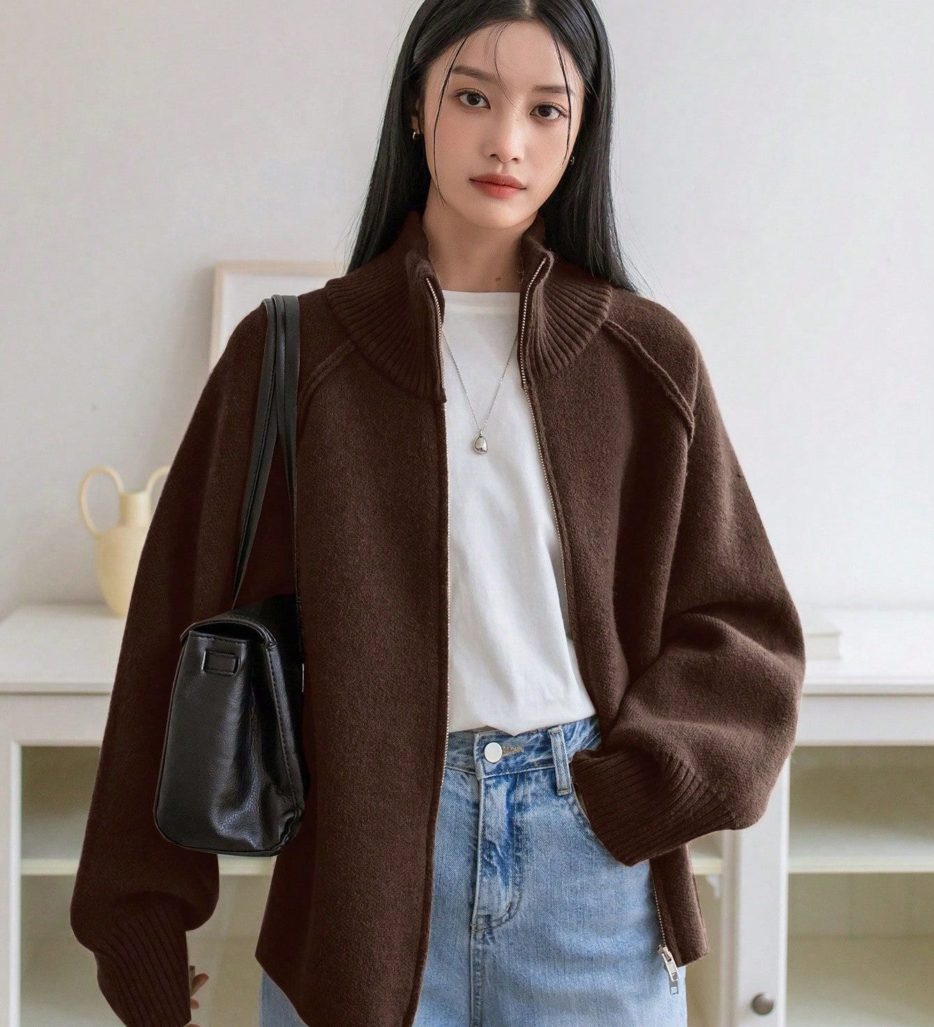 Women's Relaxed Fit Knit Coat - Soft and Easy