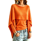 Women's Imitation Shawl Two-Piece Knit Sweater – A Chic, Layered, and Cozy Style