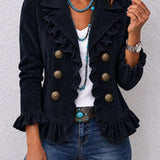 Women's Long Sleeve Button Cardigan - Soft and Colourful