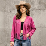 Long Women's Cardigan with Stud Details - Trendy and Comfortable