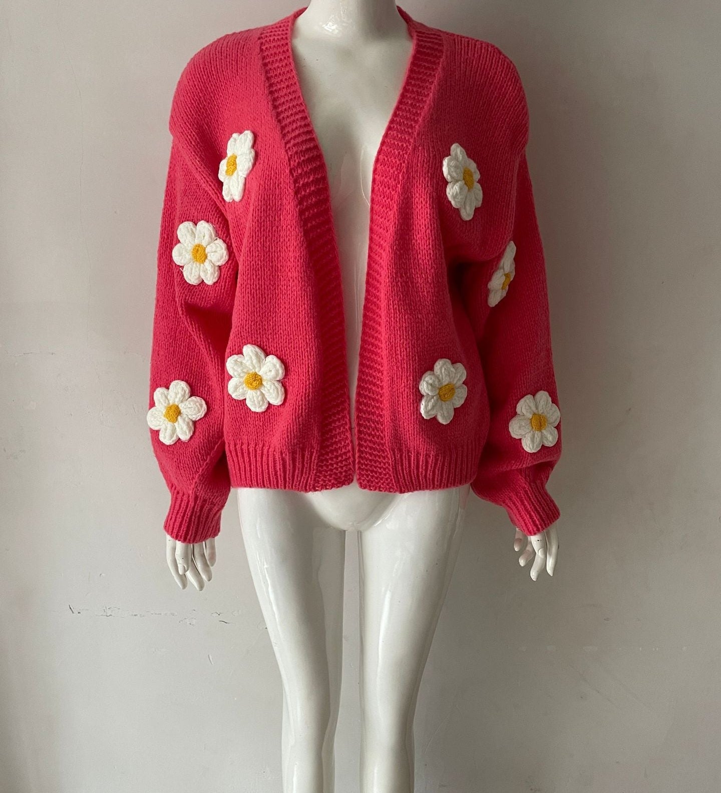 Loose-knit women's cardigan - Soft and colourful
