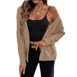 Women’s openwork long-sleeve cardigan - Lightweight and elegant
