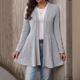 Women's Striped Brushed Cardigan – Soft, Comfortable, and Casual, Perfect for Everyday Wear