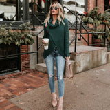 Thick women's turtleneck jumper - Warm and comfortable