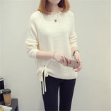 Women's oversized plus-size crew-neck sweater - Comfortable and versatile