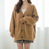 Women's Korean-style knit cardigan - Soft and trendy