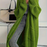 Women's Oversized Open Cardigan – Long and Comfortable Knitwear