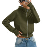 Plain women's hooded sweatshirt - Casual and comfortable