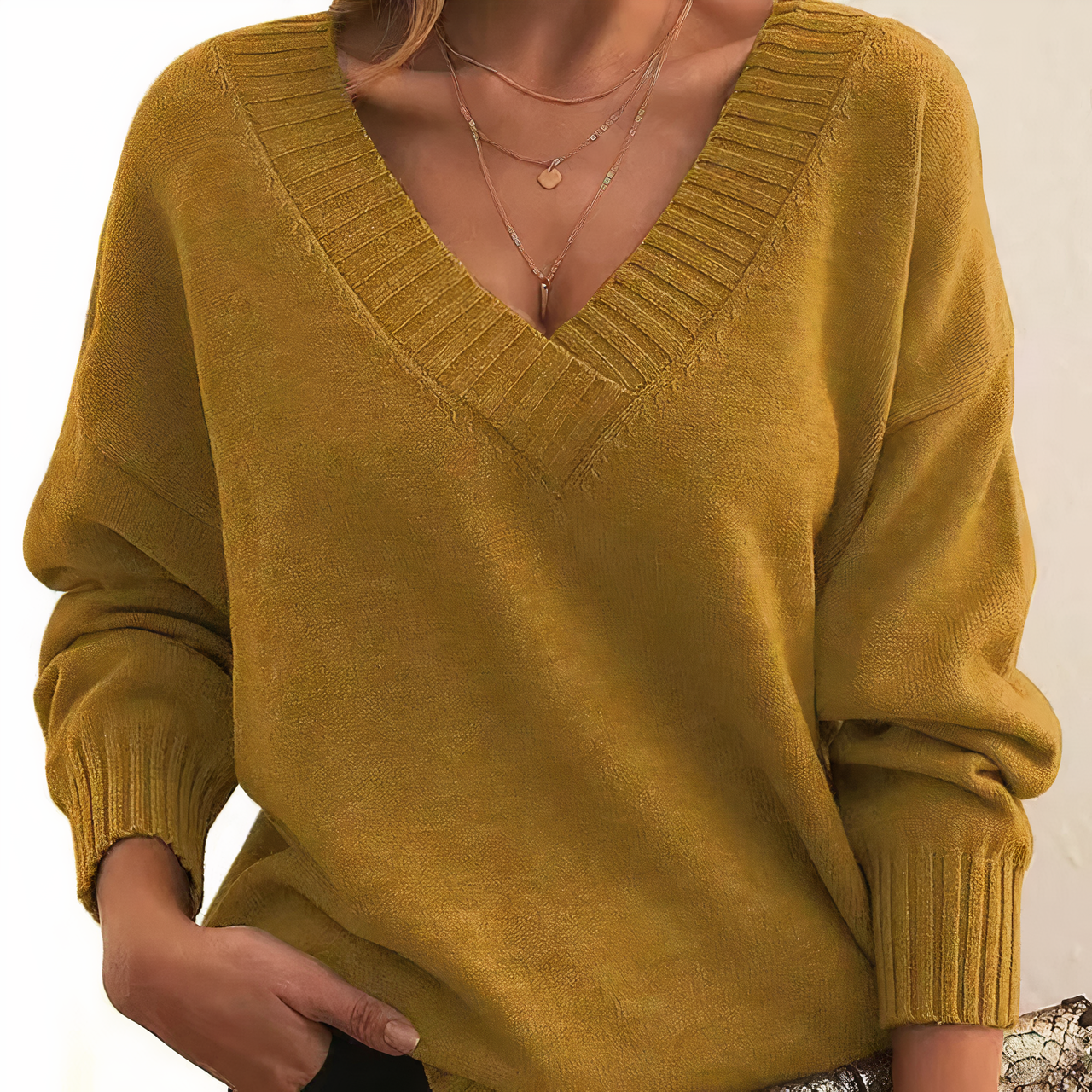 Comfortable fashionable sweater for women - autumn