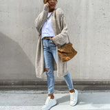 Women's Oversized Long Cardigan - Wide and Comfortable Knit