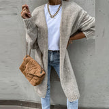 Women's Oversized Long Cardigan - Wide and Comfortable Knit