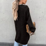 Women's Oversized Long Cardigan - Wide and Comfortable Knit