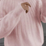 Women's Round Neck Sweater in Cozy Knit – Comfortable Winter Elegance