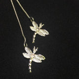 Sterling Silver Dragonfly Pendant Necklace